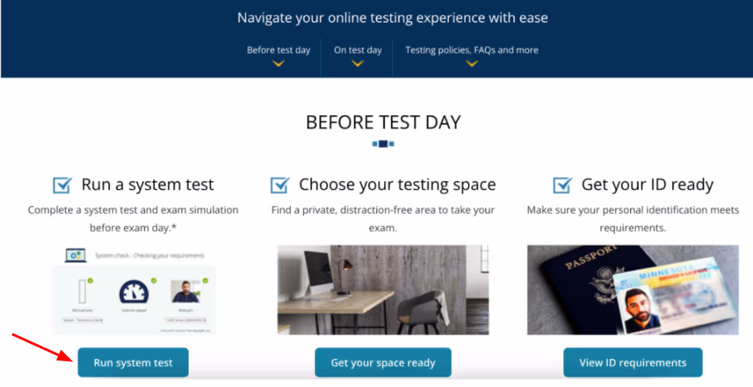 Meta Blueprint pre-exam system test.